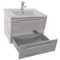 Wall Mounted Bathroom Vanity, Modern, 26